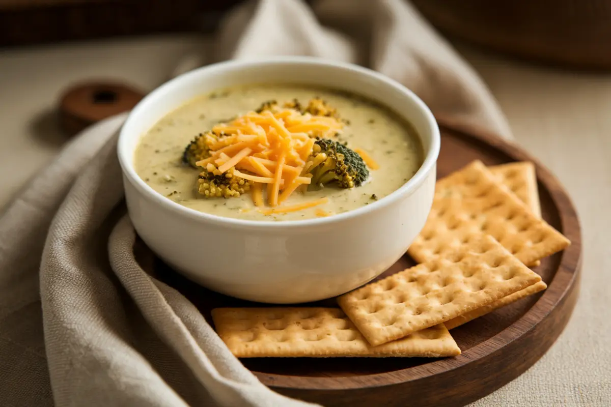 What is in Panera broccoli cheddar soup?